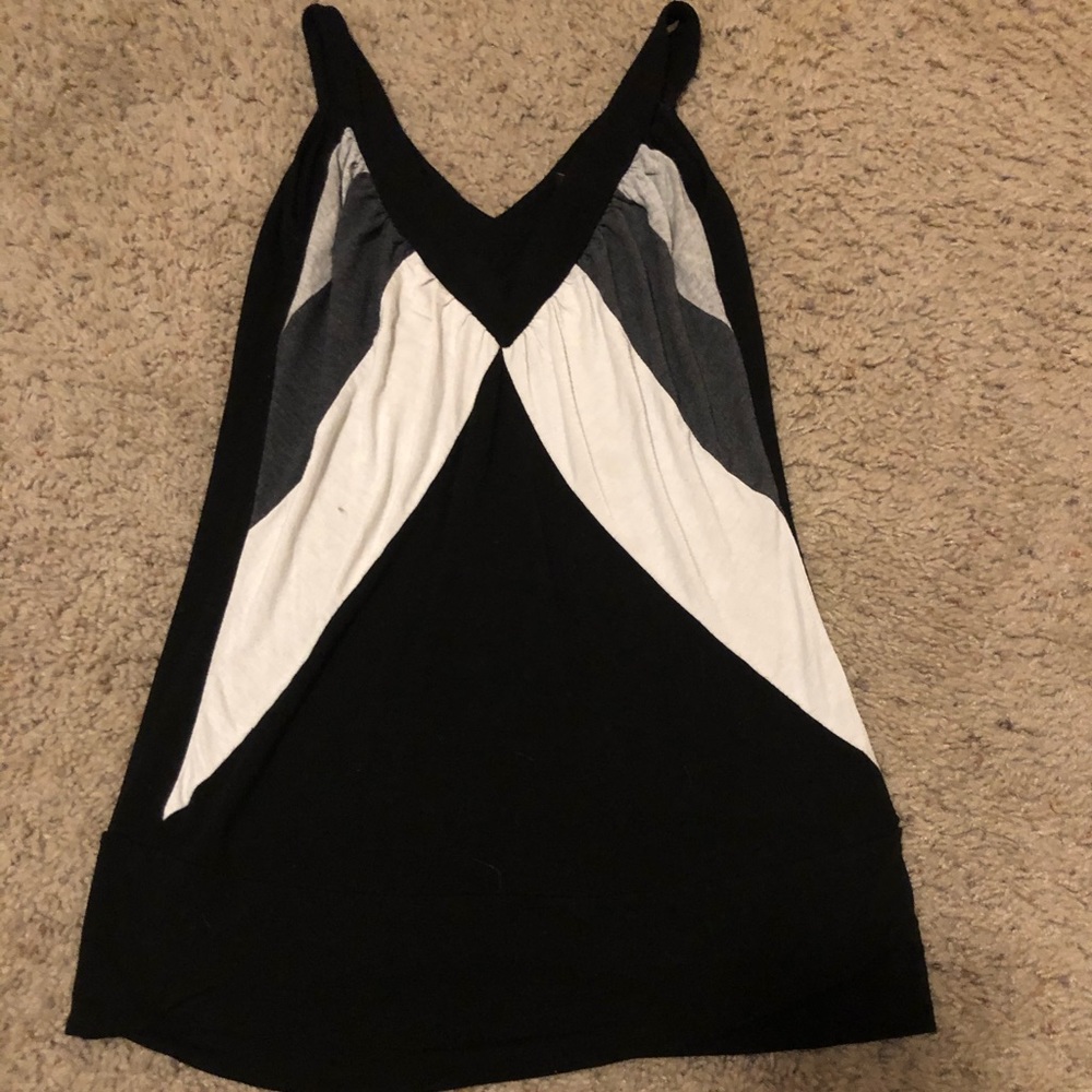 Black White and Gray Tank Top
